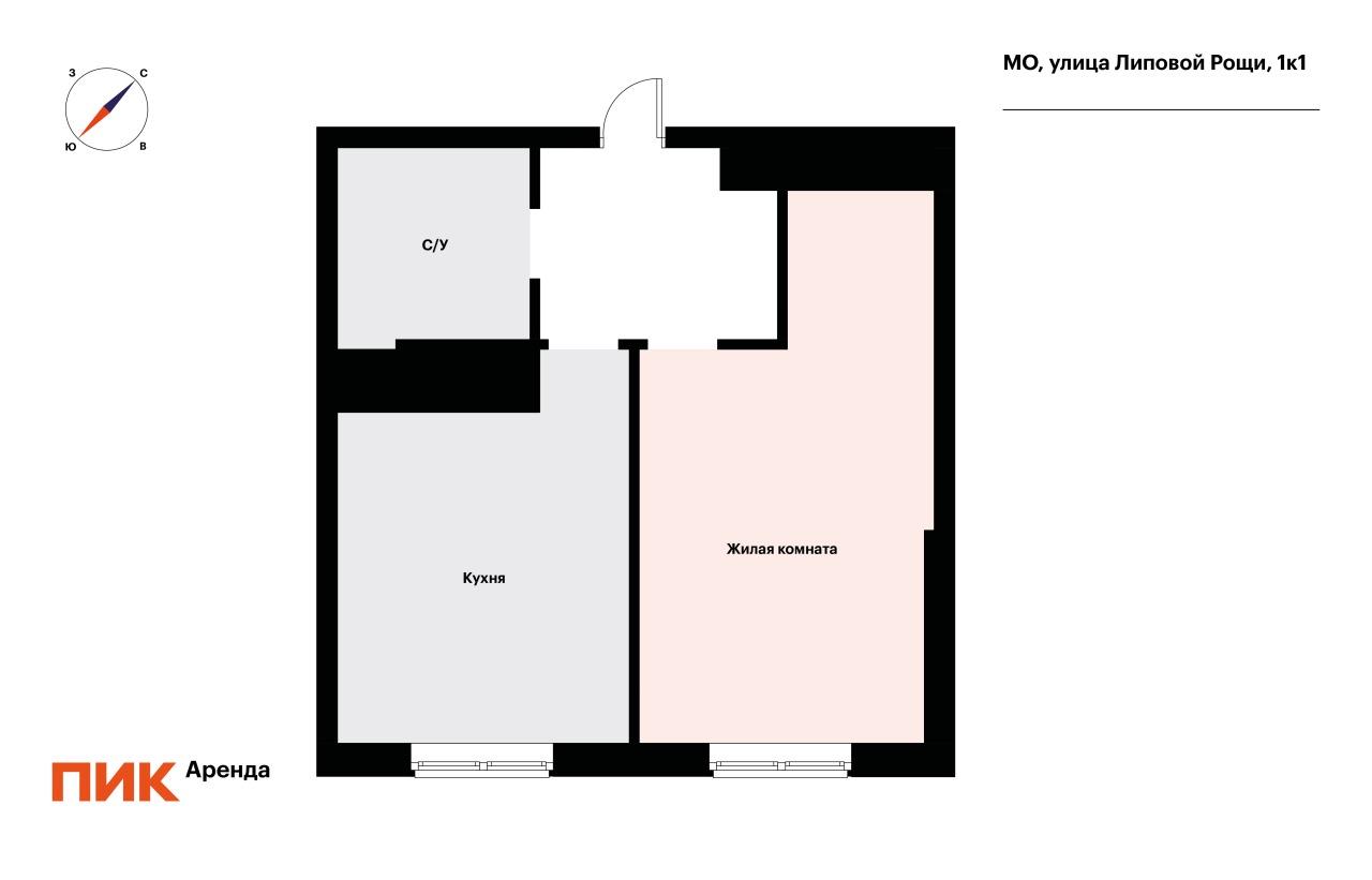 1-к. квартира, 36 м², 55 000 ₽/мес — фото № 22