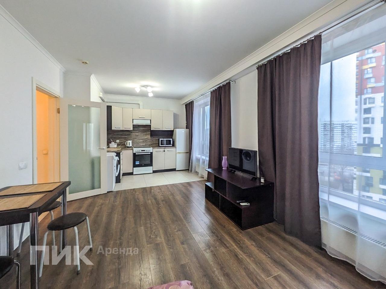 студия, 34.3 м², 65 600 ₽/мес — фото № 1