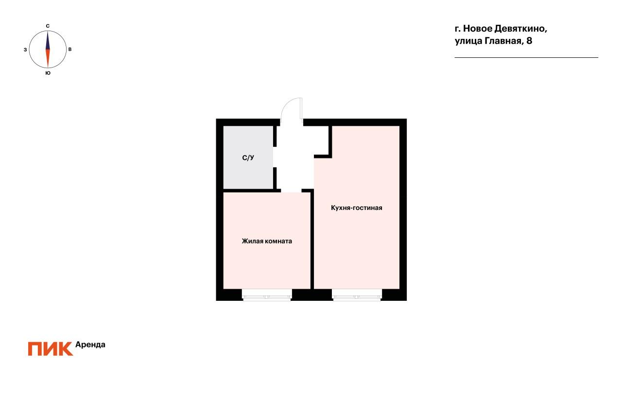 1-к. квартира, 35 м², 31 700 ₽/мес — фото № 17