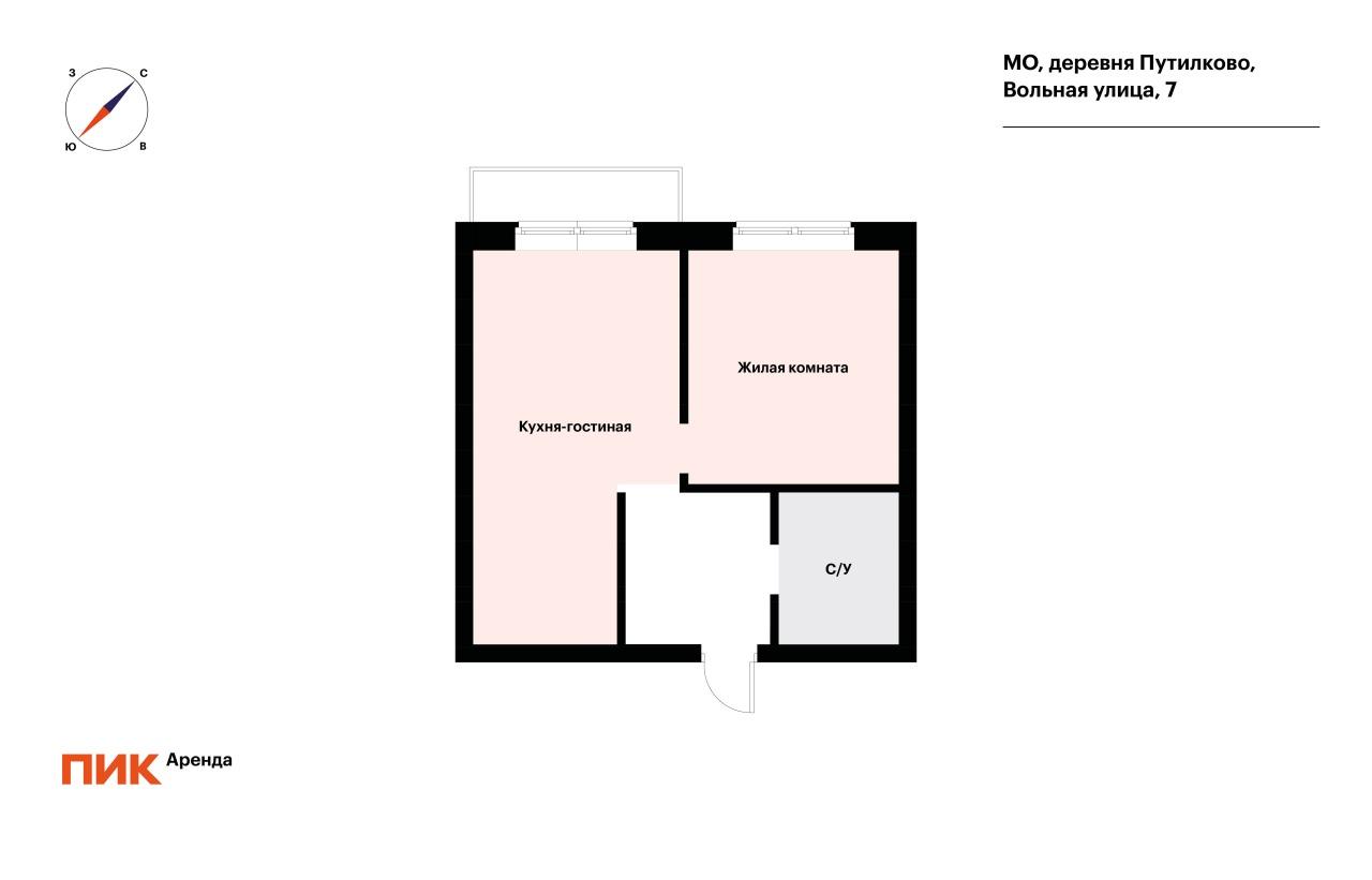 1-к. квартира, 36 м², 58 000 ₽/мес — фото № 19