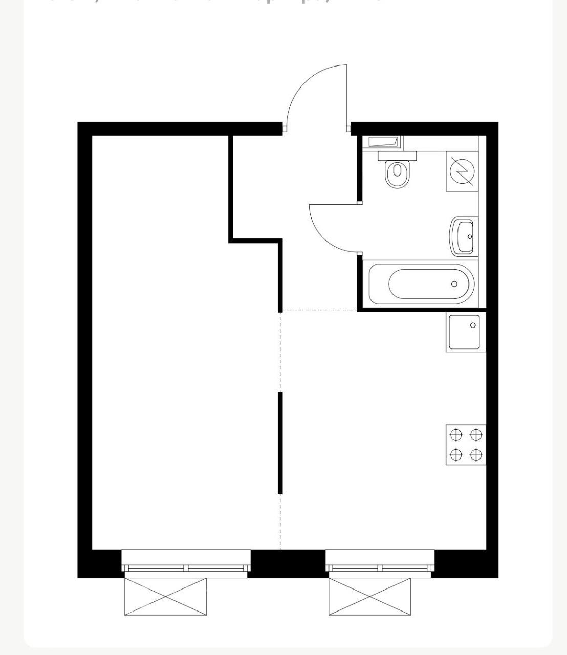 1-к. квартира, 33 м², 45 000 ₽/мес — фото № 28