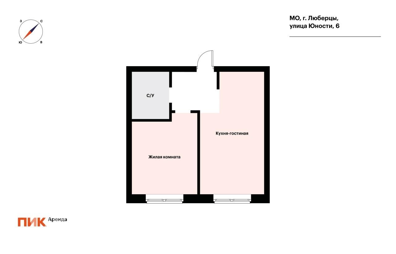 1-к. квартира, 40.8 м², 60 000 ₽/мес — фото № 18