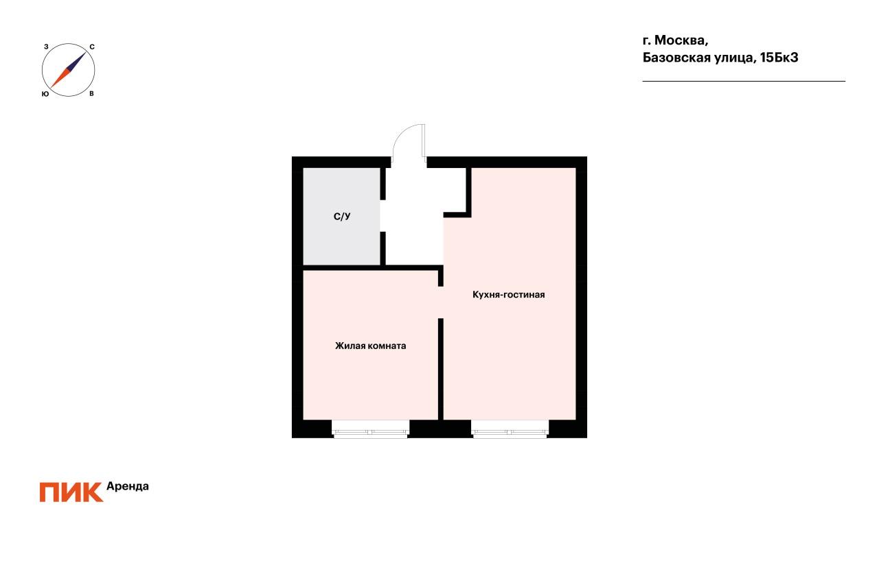 1-к. квартира, 31 м², 67 000 ₽/мес — фото № 16