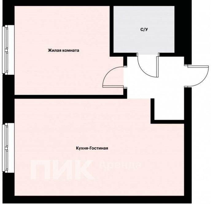 1-к. квартира, 38.3 м², 65 900 ₽/мес — фото № 18 1-к. квартира, 38.3 м², 65 900 ₽/мес — фото № 18