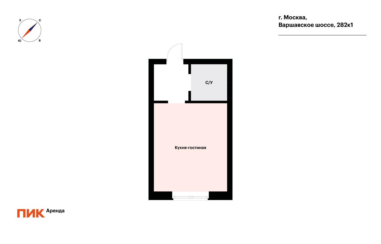 студия, 19.5 м², 39 400 ₽/мес — фото № 13 студия, 19.5 м², 39 400 ₽/мес — фото № 13
