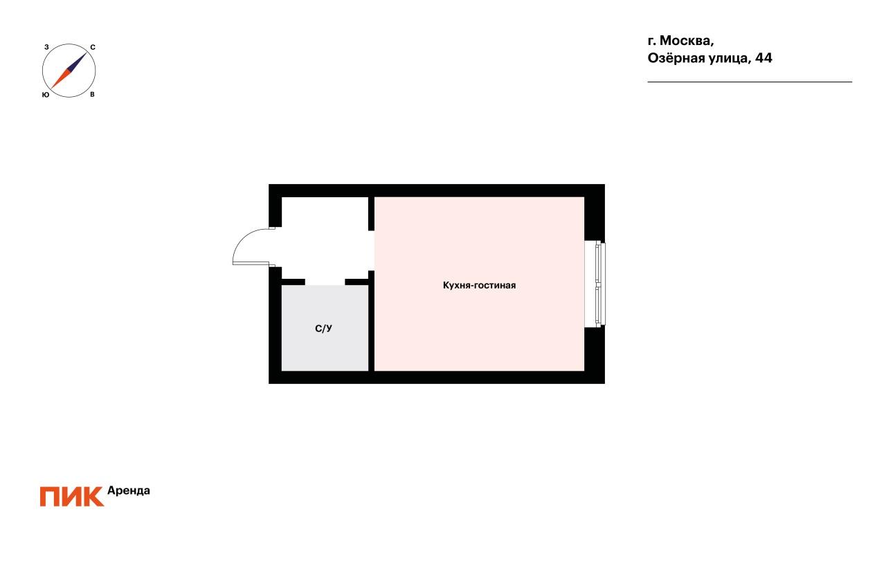 студия, 19.8 м², 60 000 ₽/мес — фото № 20 студия, 19.8 м², 60 000 ₽/мес — фото № 20