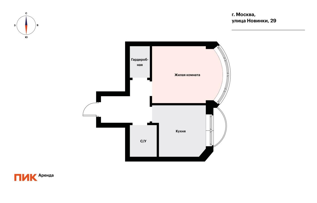 1-к. квартира, 36.7 м², 60 400 ₽/мес — фото № 20 1-к. квартира, 36.7 м², 60 400 ₽/мес — фото № 20