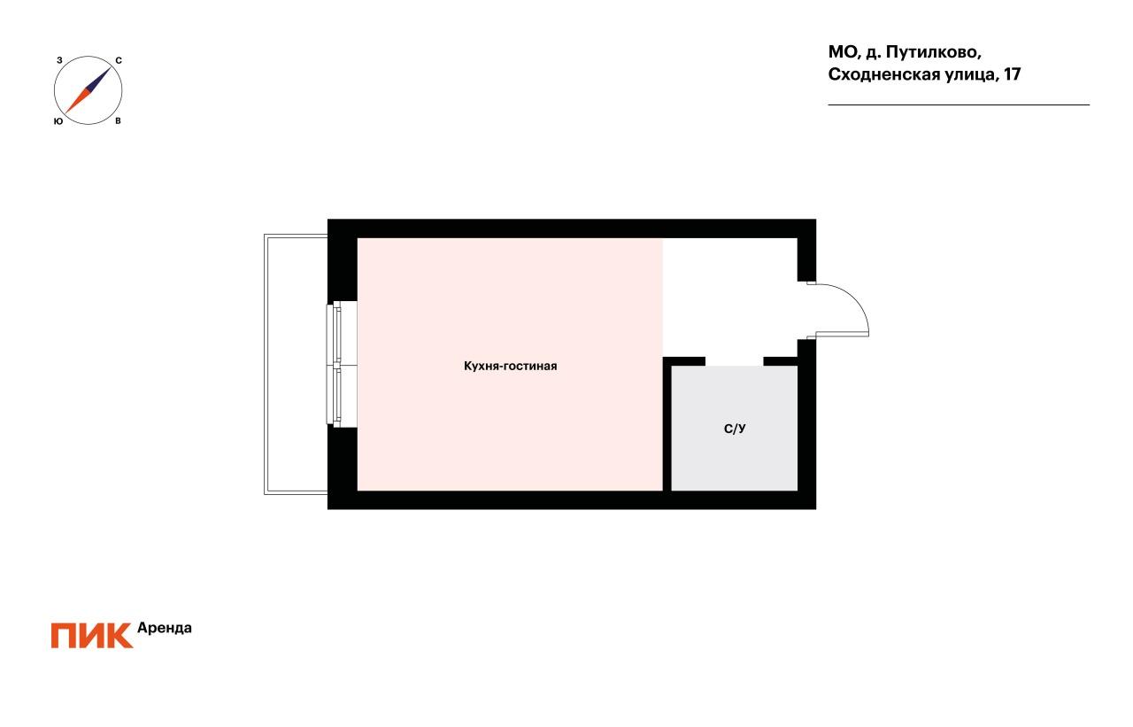 1-к. квартира, 24 м², 36 300 ₽/мес — фото № 17 1-к. квартира, 24 м², 36 300 ₽/мес — фото № 17