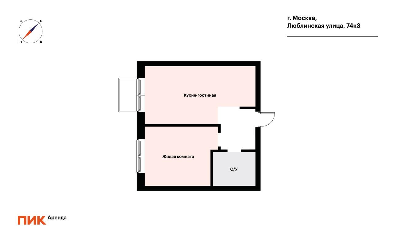 1-к. квартира, 36.1 м², 65 000 ₽/мес — фото № 20 1-к. квартира, 36.1 м², 65 000 ₽/мес — фото № 20