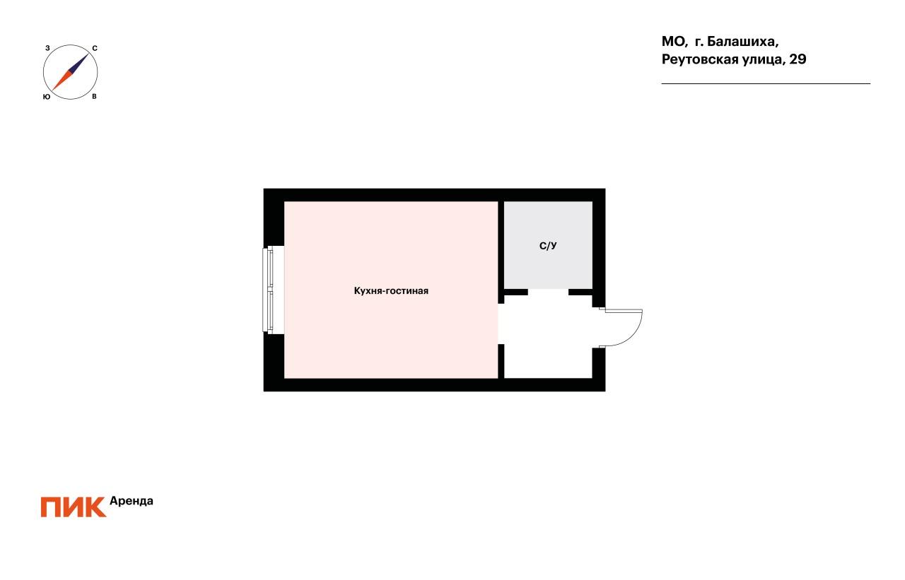 студия, 23.2 м², 40 100 ₽/мес — фото № 21 студия, 23.2 м², 40 100 ₽/мес — фото № 21