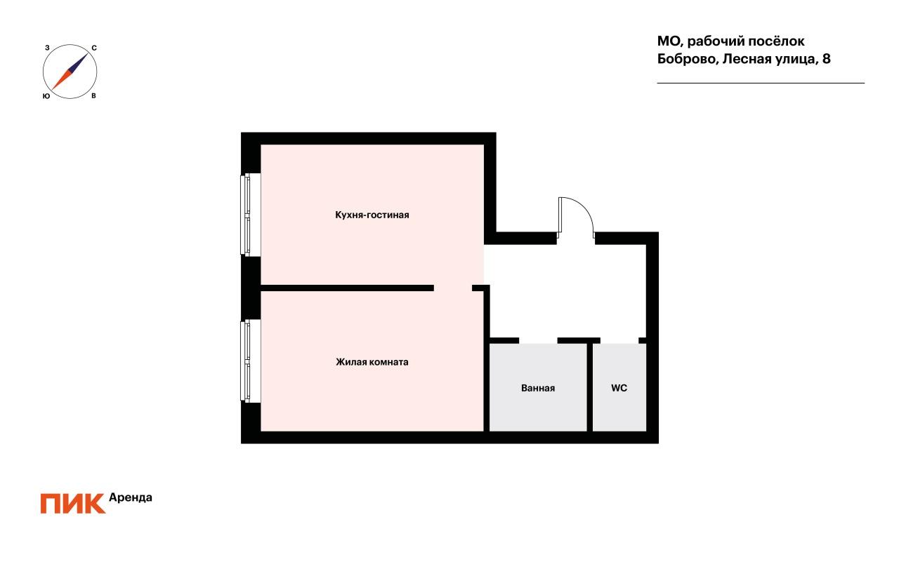 1-к. квартира, 41.8 м², 42 600 ₽/мес — фото № 22 1-к. квартира, 41.8 м², 42 600 ₽/мес — фото № 22