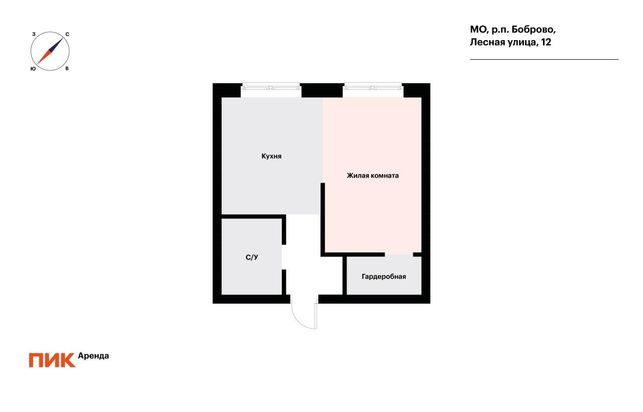 студия, 32 м², 49 400 ₽/мес — фото № 20 студия, 32 м², 49 400 ₽/мес — фото № 20