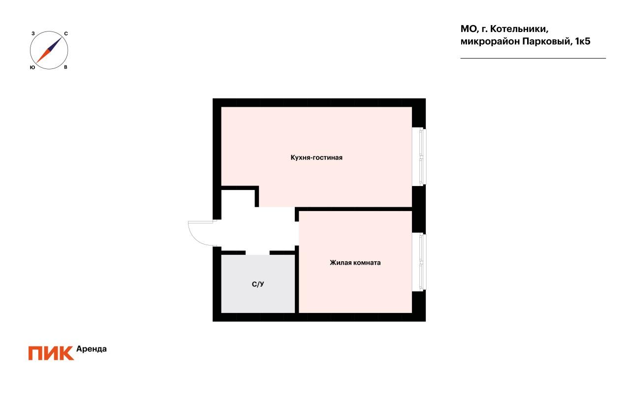 1-к. квартира, 37.2 м², 57 100 ₽/мес — фото № 18 1-к. квартира, 37.2 м², 57 100 ₽/мес — фото № 18