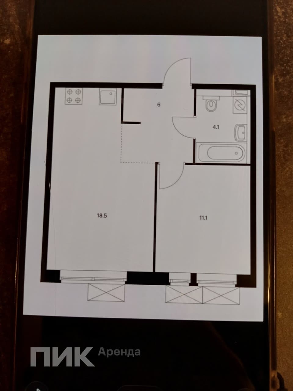 2-к. квартира, 39 м², 60 400 ₽/мес — фото № 19 2-к. квартира, 39 м², 60 400 ₽/мес — фото № 19