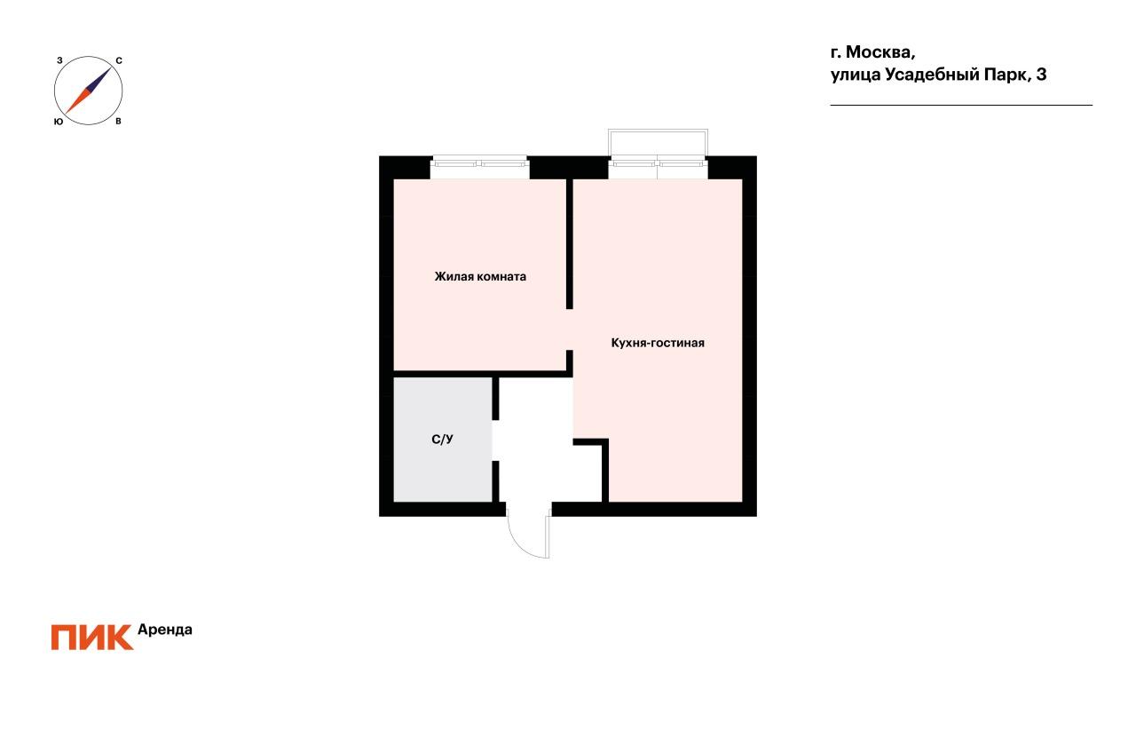 1-к. квартира, 32.1 м², 47 200 ₽/мес — фото № 14 1-к. квартира, 32.1 м², 47 200 ₽/мес — фото № 14