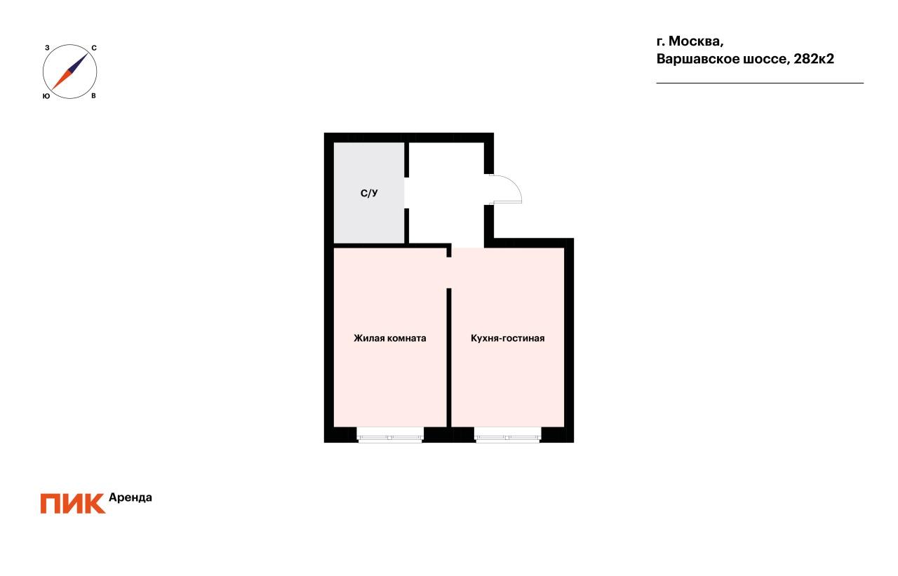 1-к. квартира, 42.4 м², 58 300 ₽/мес — фото № 13 1-к. квартира, 42.4 м², 58 300 ₽/мес — фото № 13