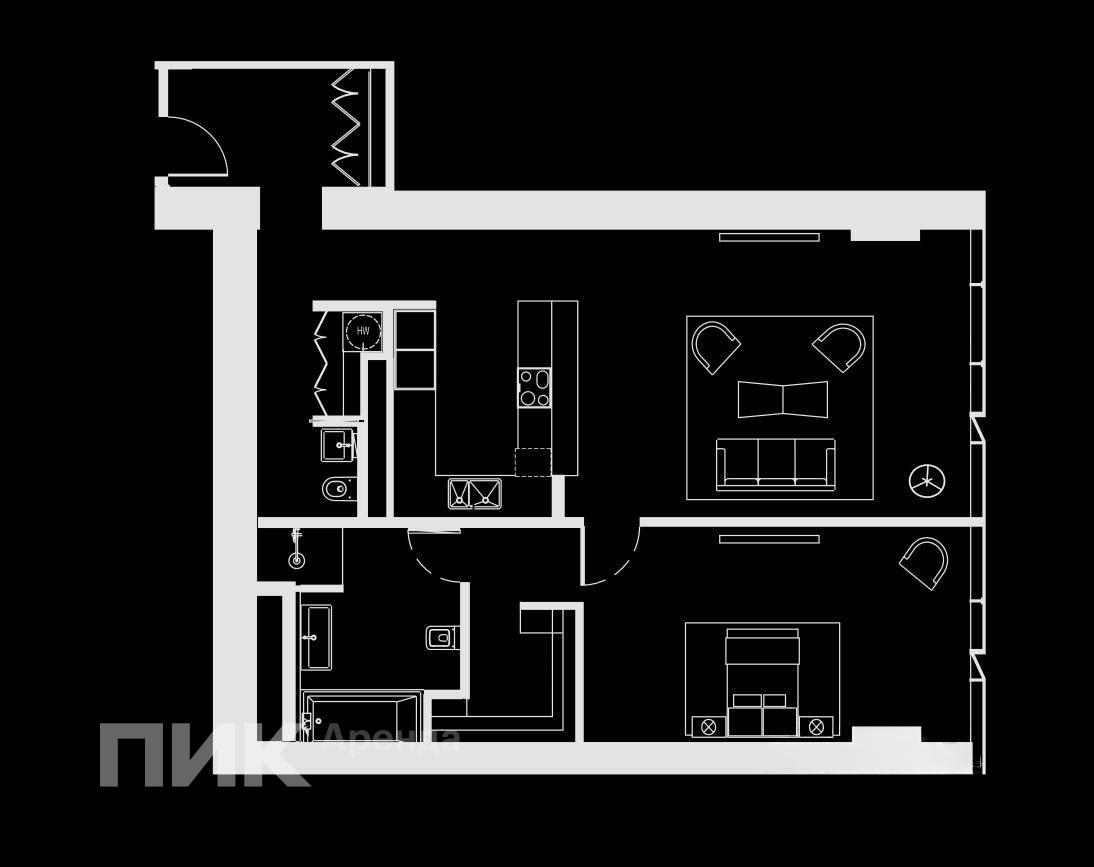 1-к. квартира, 89.7 м², 300 700 ₽/мес — фото № 34 1-к. квартира, 89.7 м², 300 700 ₽/мес — фото № 34