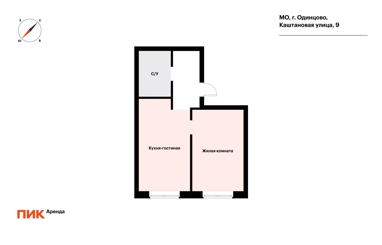 1-к. квартира, 44.6 м², 60 400 ₽/мес — фото № 19 1-к. квартира, 44.6 м², 60 400 ₽/мес — фото № 19