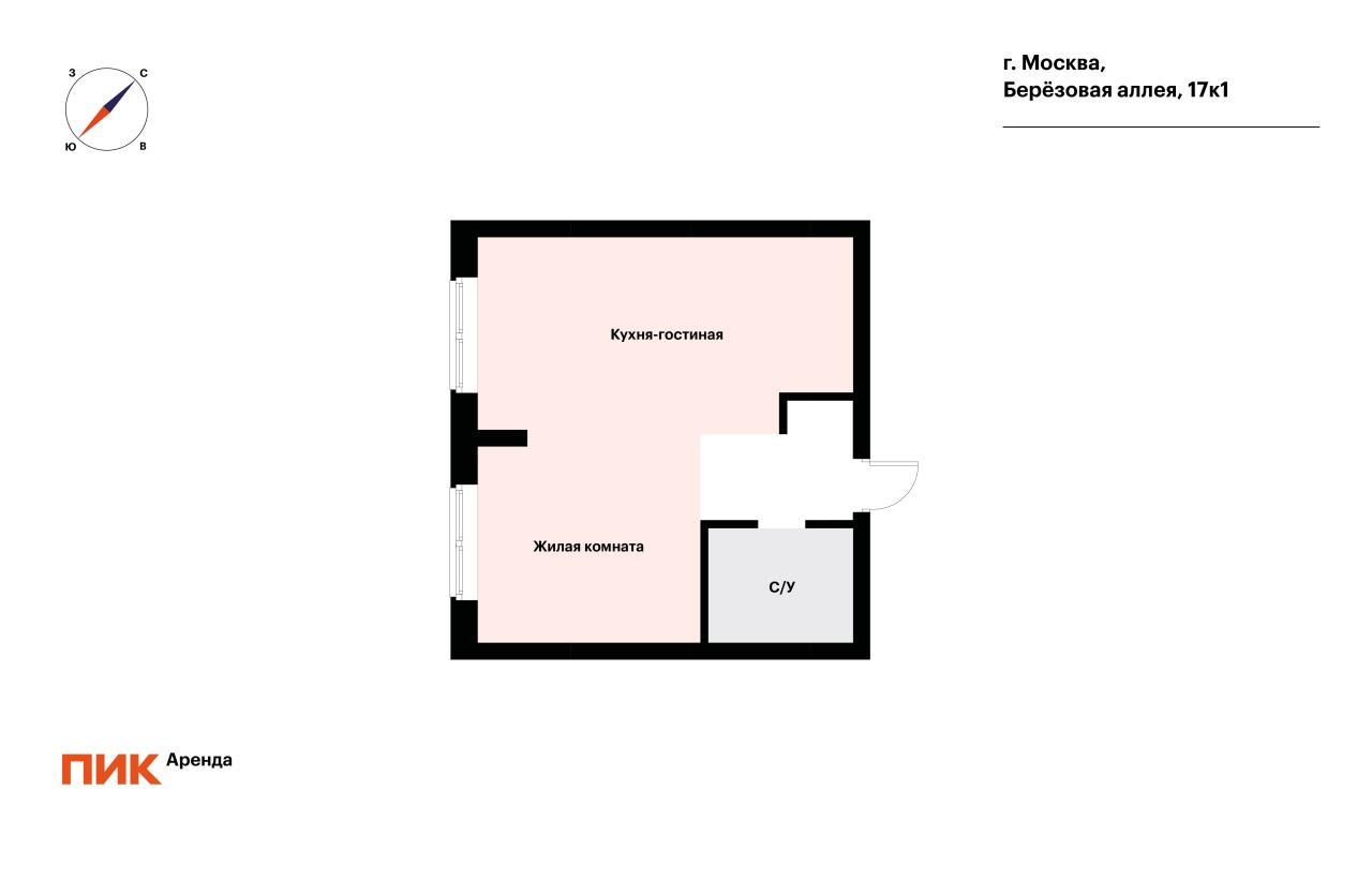 1-к. квартира, 40.5 м², 73 400 ₽/мес — фото № 16 1-к. квартира, 40.5 м², 73 400 ₽/мес — фото № 16