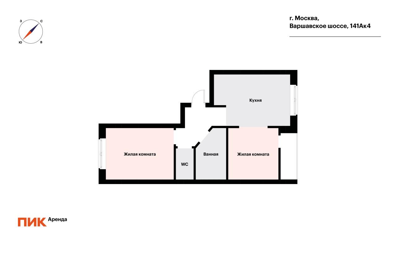 2-к. квартира, 69 м², 115 200 ₽/мес — фото № 28 2-к. квартира, 69 м², 115 200 ₽/мес — фото № 28